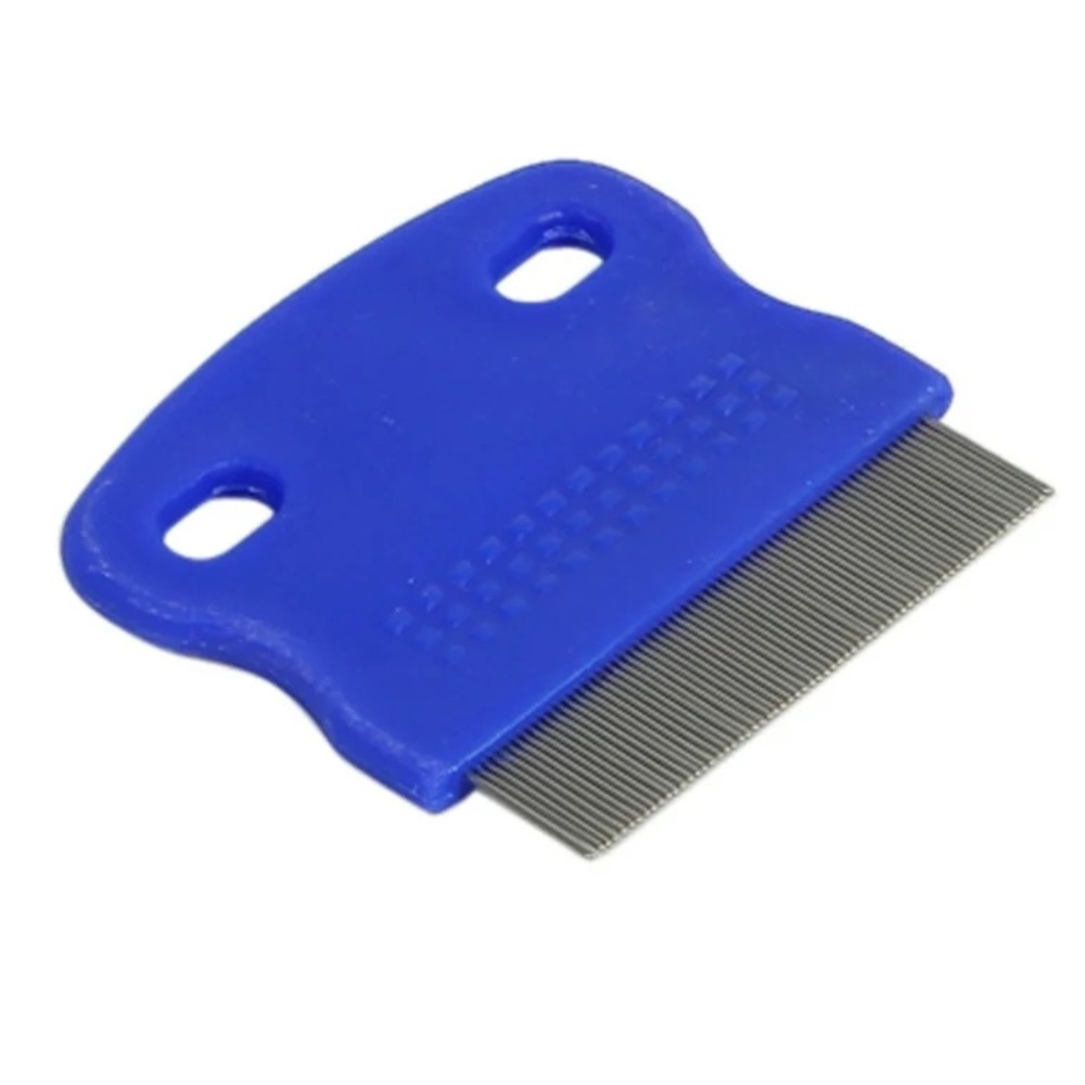 Dark Blue Silver Flea Comb Kits Pet Grooming Tool